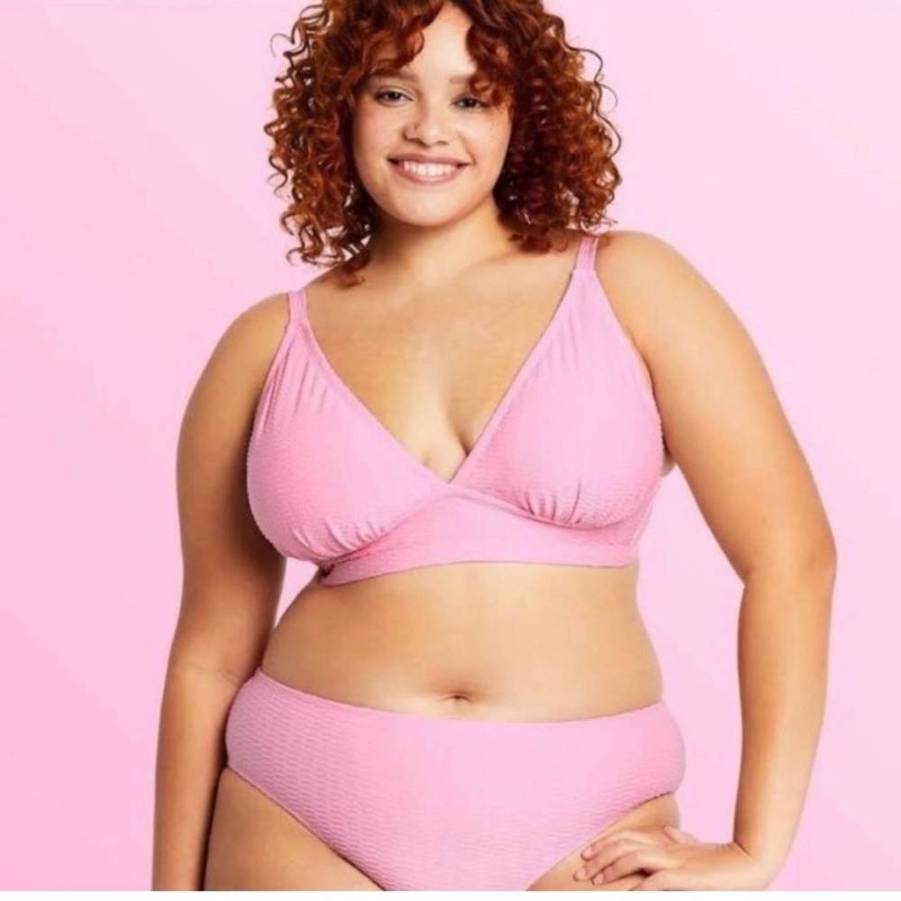 Stoney Clover Lane x Target Pastel Pink Swim Top Women’s Plus 3X